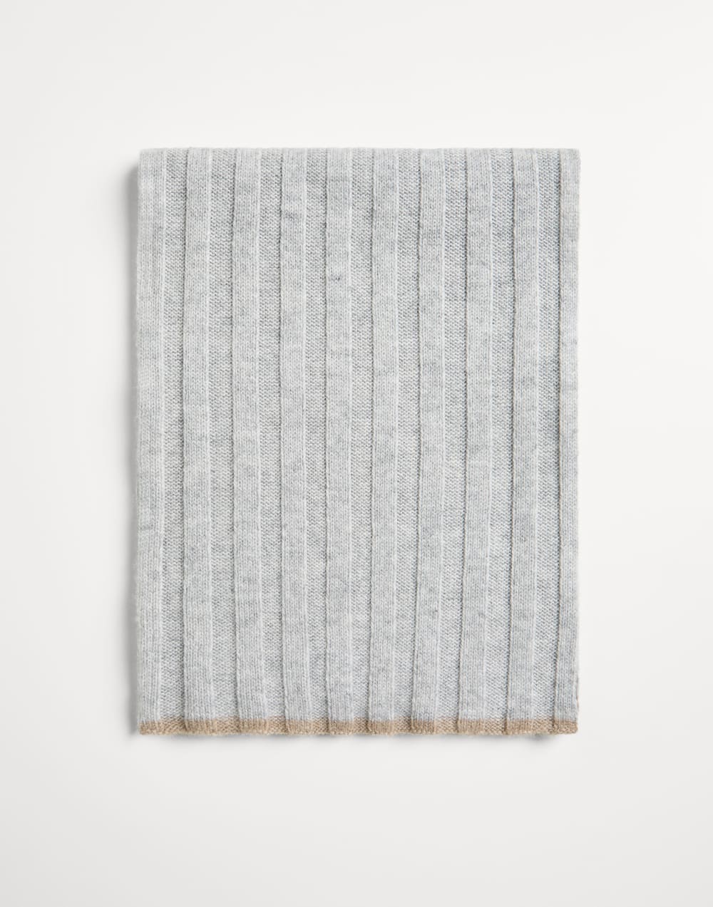 Cashmere knit scarf Grey Boys - Brunello Cucinelli