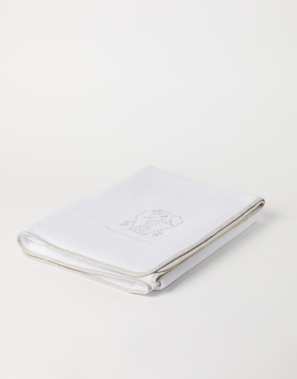 毛巾质地布料 白色 生活风格 - Brunello Cucinelli