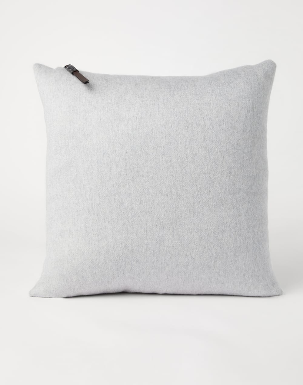大号羊绒呢靠枕 浅灰 生活风格 - Brunello Cucinelli
