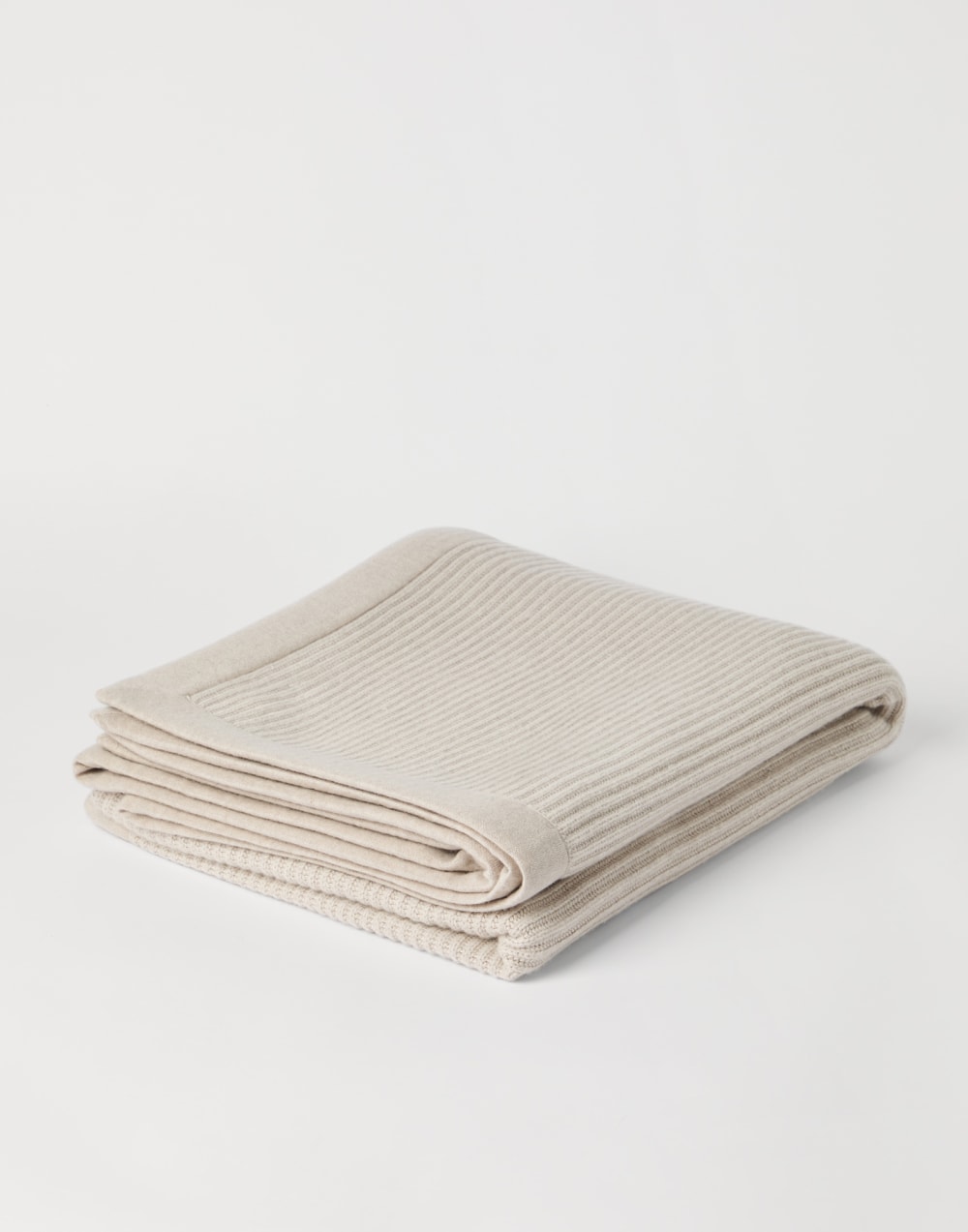 羊绒盖毯 米黄 生活风格 - Brunello Cucinelli