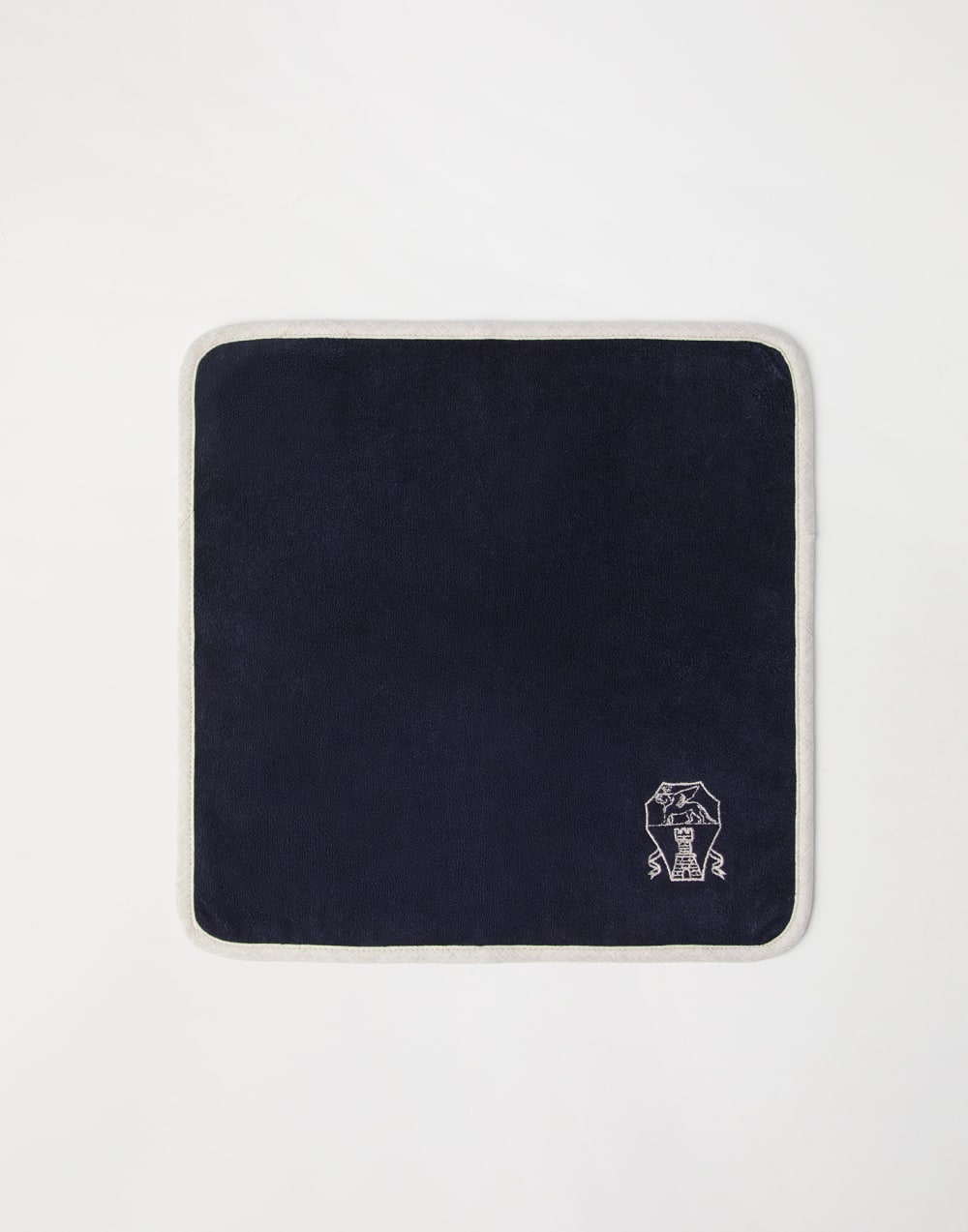 Terrycloth hand towels Navy Blue Lifestyle - Brunello Cucinelli