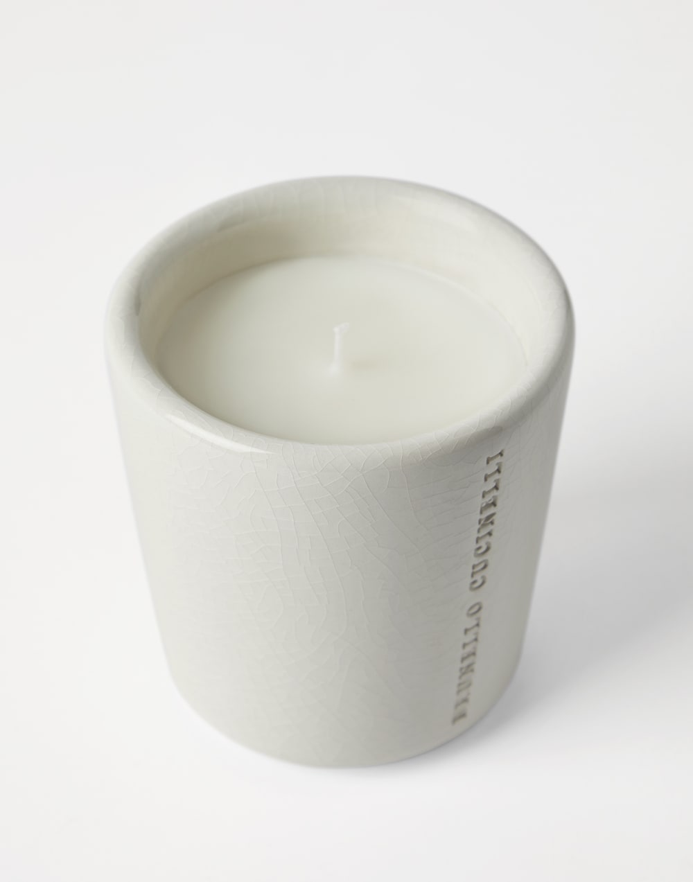 Candle in craquelée vessel White Lifestyle - Brunello Cucinelli