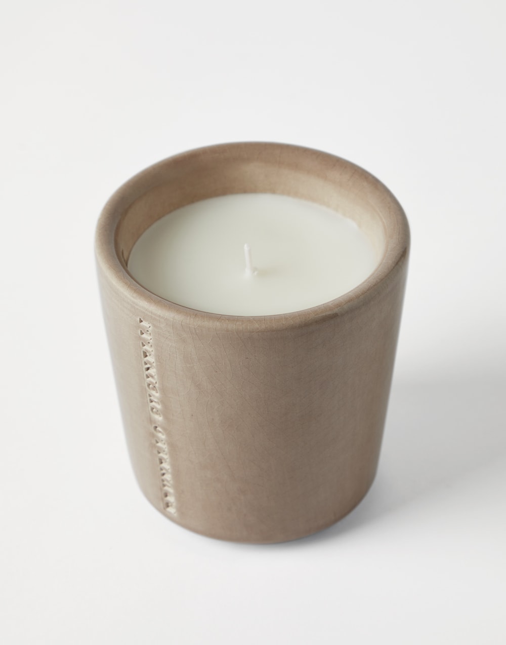 纹片釉罐蜡烛 深褐色 生活风格 - Brunello Cucinelli