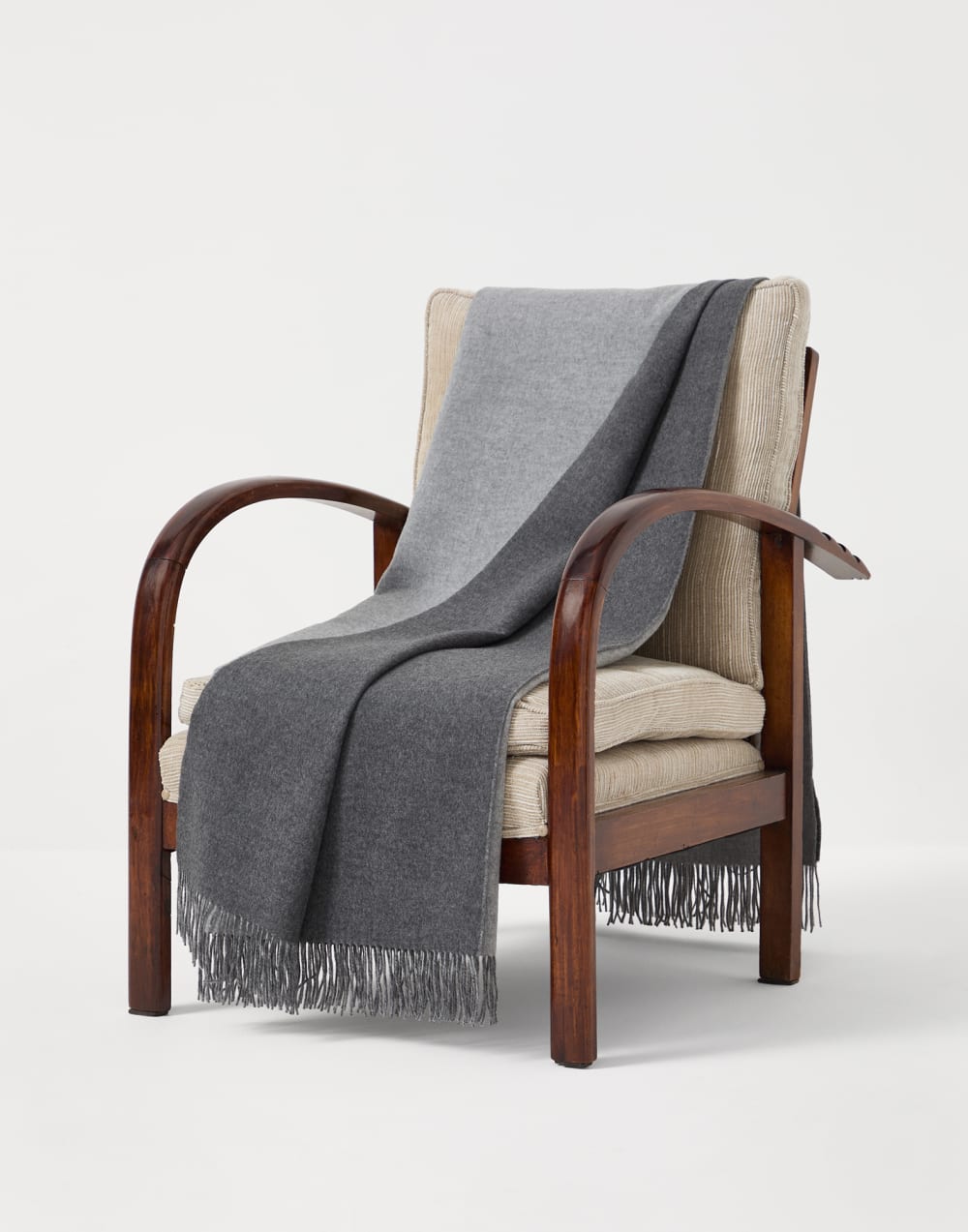 Легкий плед из двойного кашемира Светло-Серый Стиль жизни - Brunello Cucinelli