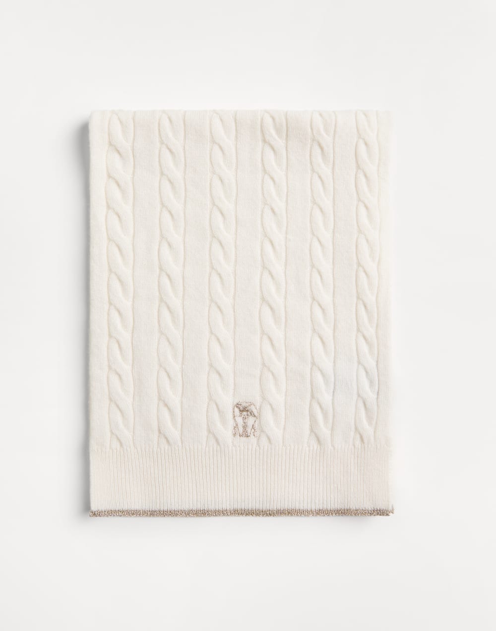 Cable knit scarf Panama Girls - Brunello Cucinelli