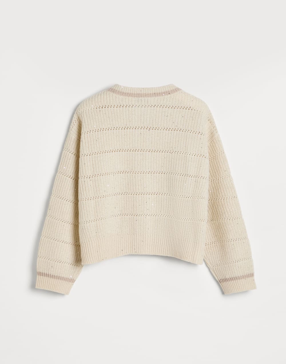 闪耀拉链开衫 巴拿马色 女童 - Brunello Cucinelli