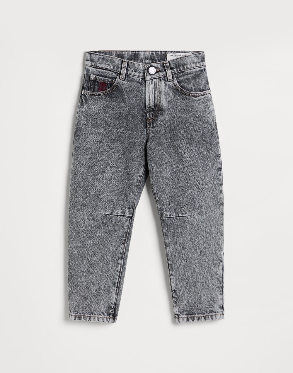 Five-pocket trousers Grey Denim Boys - Brunello Cucinelli