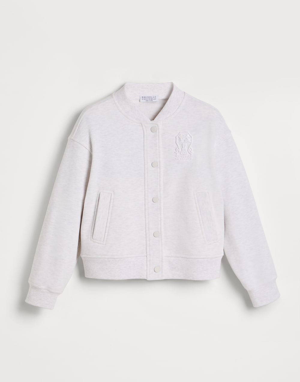 Bomber-style sweatshirt Grey Girls - Brunello Cucinelli