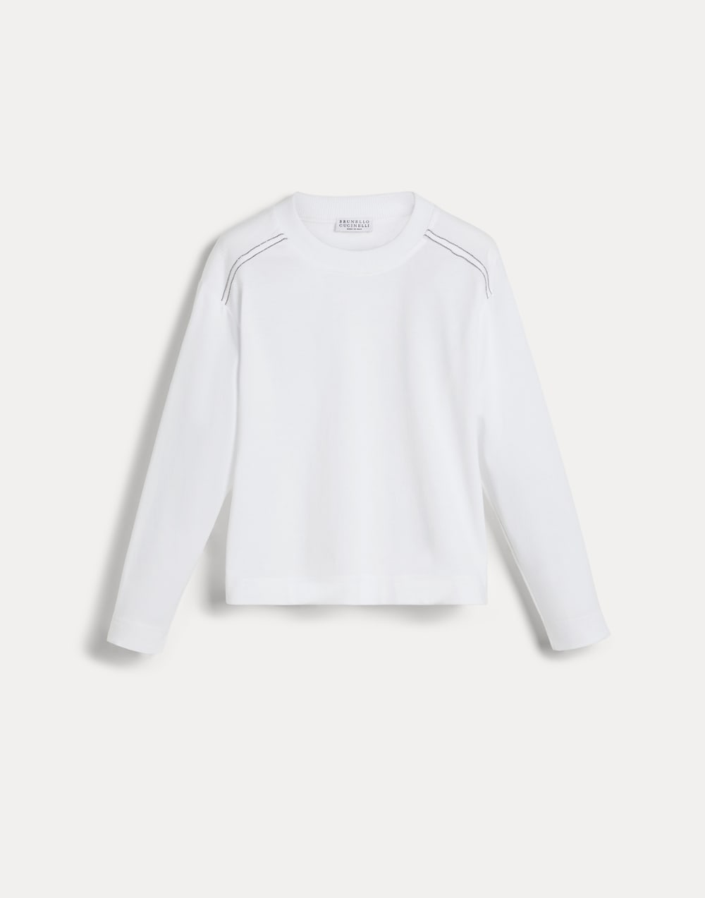 长袖T恤 白色 女童 - Brunello Cucinelli
