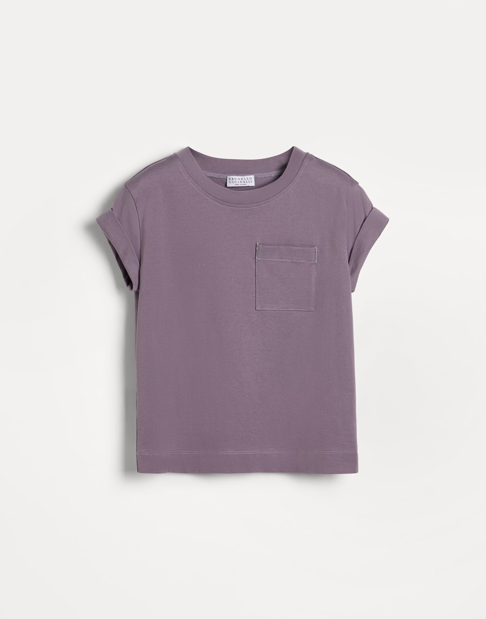 Jersey T-shirt Light Purple Girls - Brunello Cucinelli