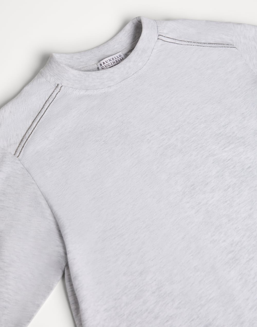 Long sleeve T-shirt Light Grey Girls - Brunello Cucinelli