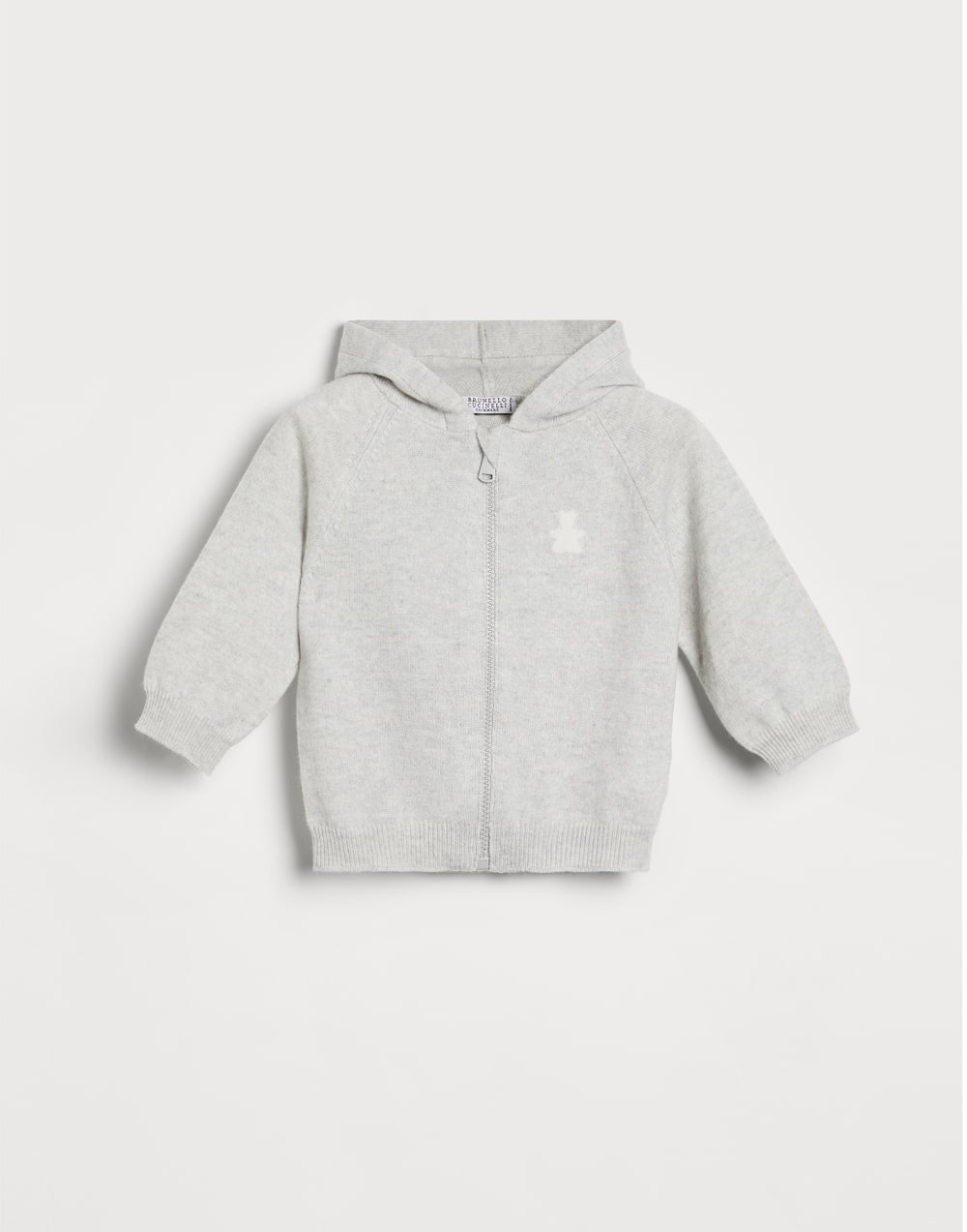 Cashmere Bernie sweatshirt Light Grey Baby - Brunello Cucinelli