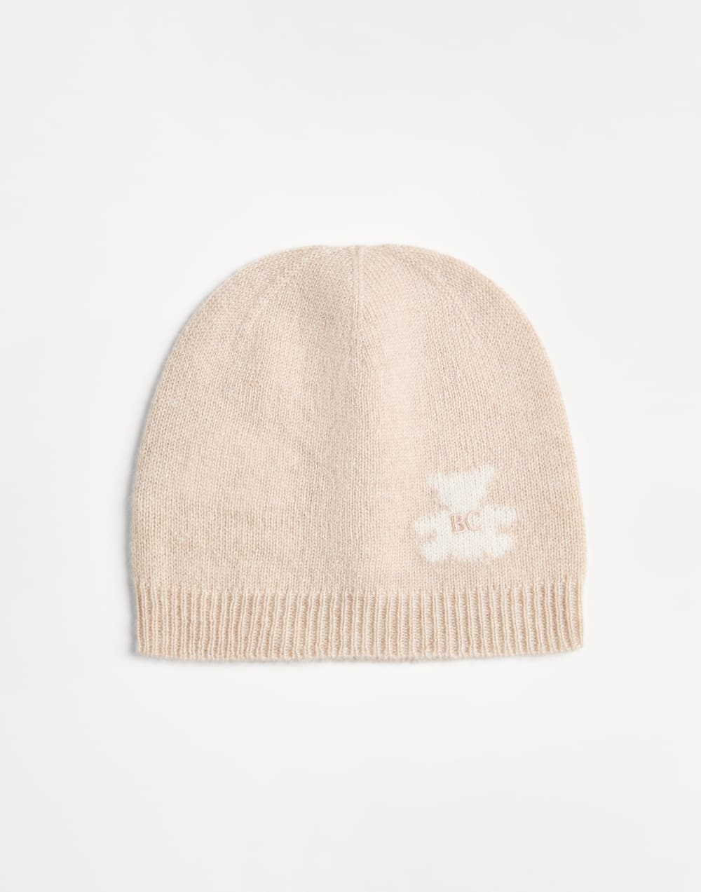 Baby Bernie knit beanie Beige Baby - Brunello Cucinelli