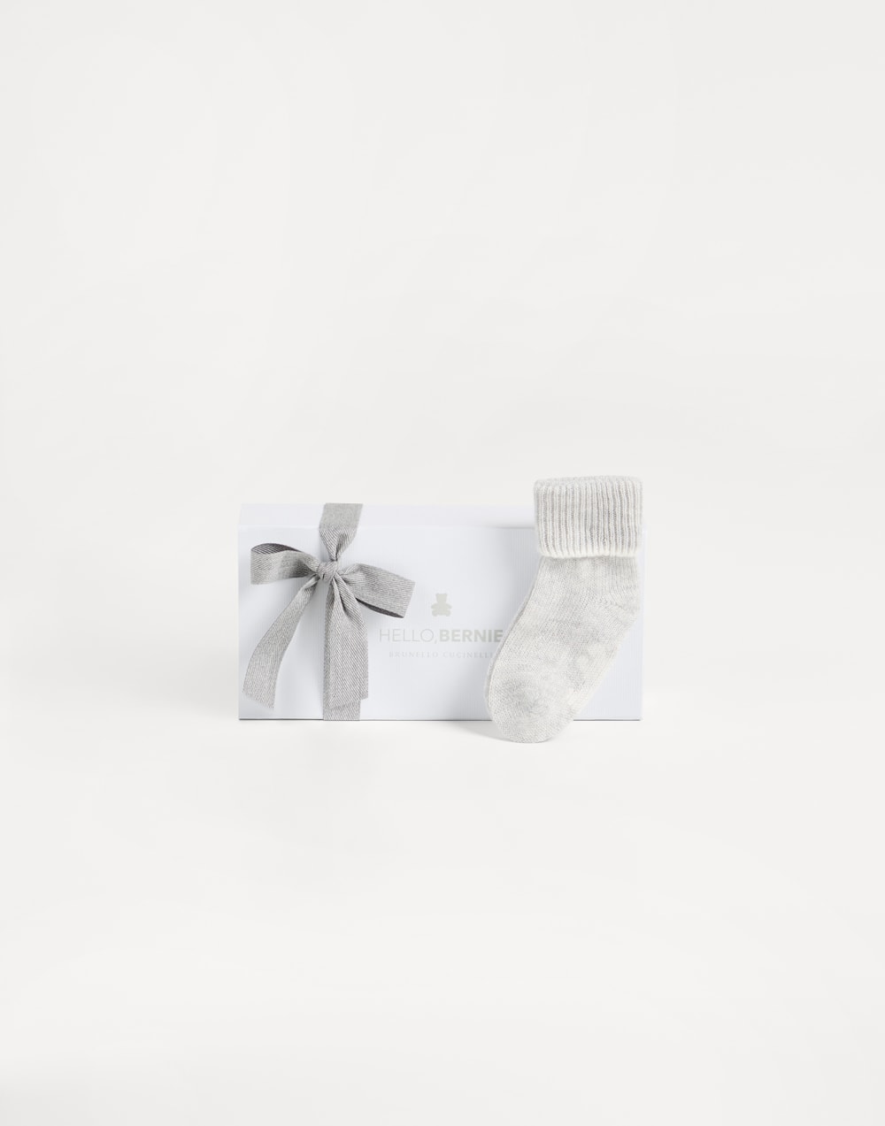 Baby Bernie socks Light Grey Baby - Brunello Cucinelli