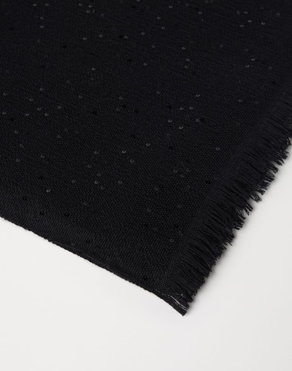 Cashmere and silk Diamond yarn scarf Black Woman - Brunello Cucinelli
