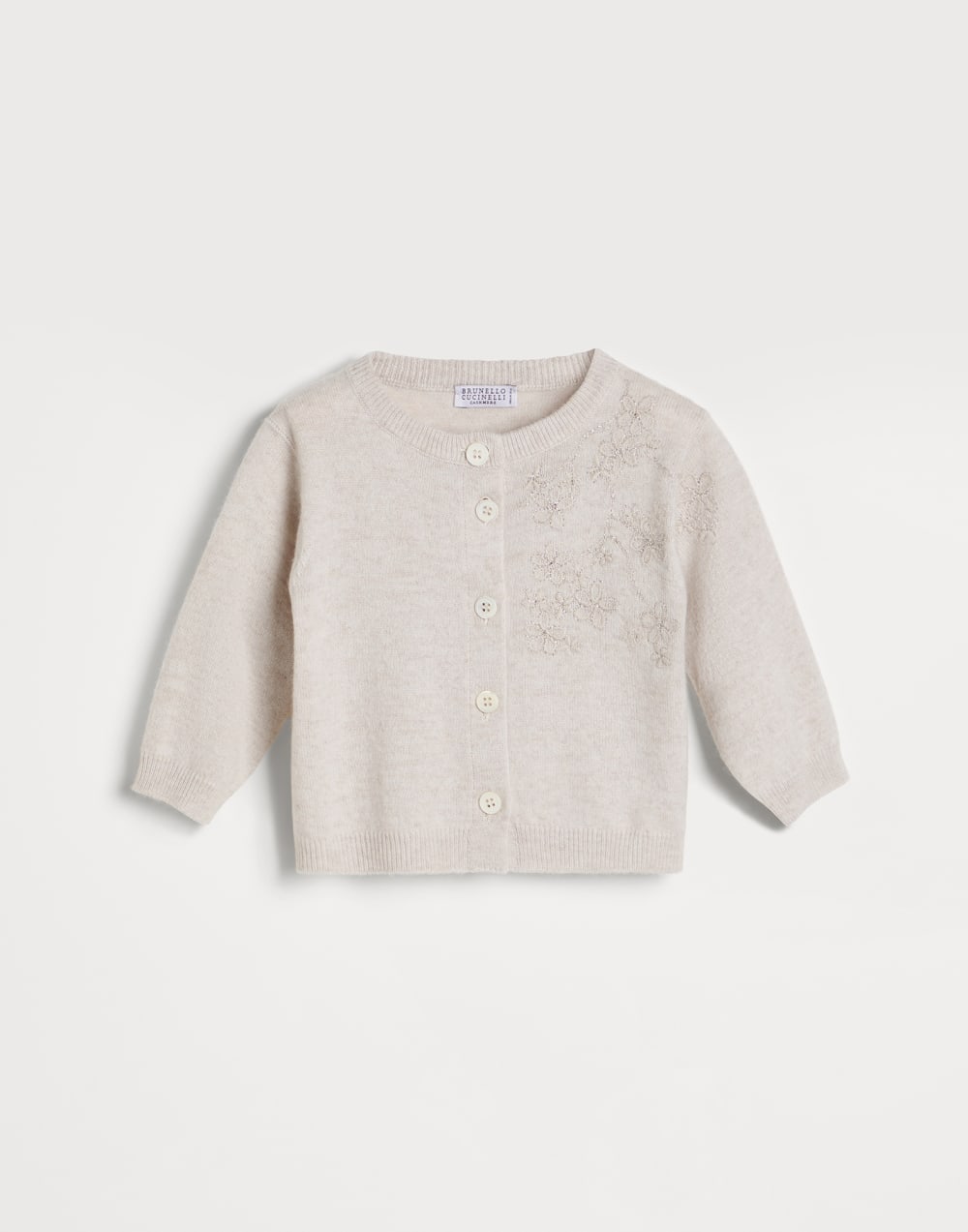Cashmere Baby Bernie cardigan Off-White Baby - Brunello Cucinelli