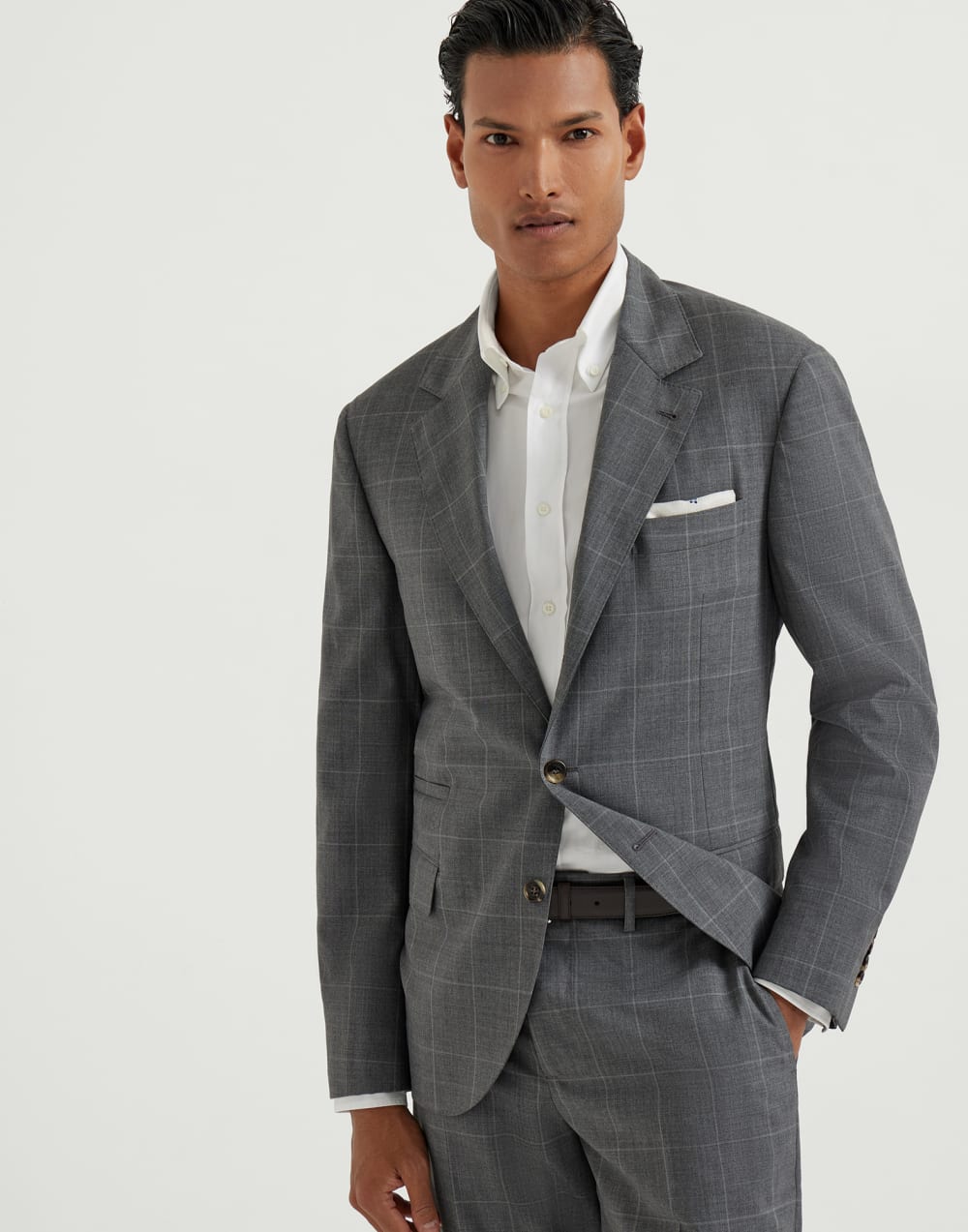 Virgin wool blazer Grey Man - Brunello Cucinelli