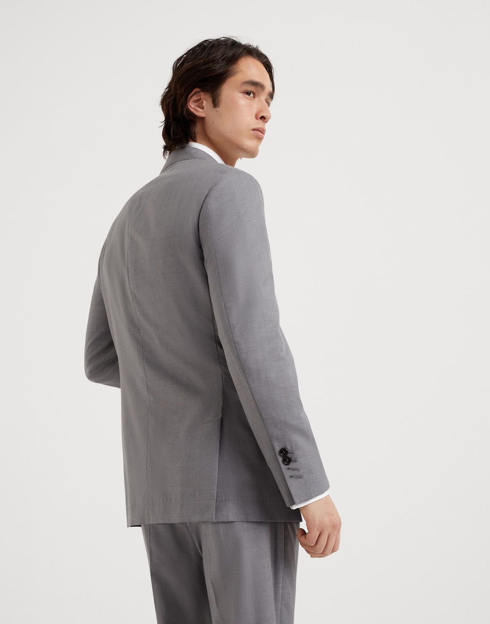 Hopsack blazer Grey Man - Brunello Cucinelli