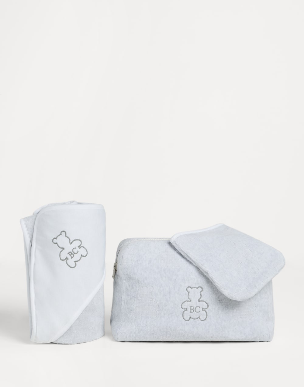 Bernie Baby Bath set Light Grey Baby - Brunello Cucinelli
