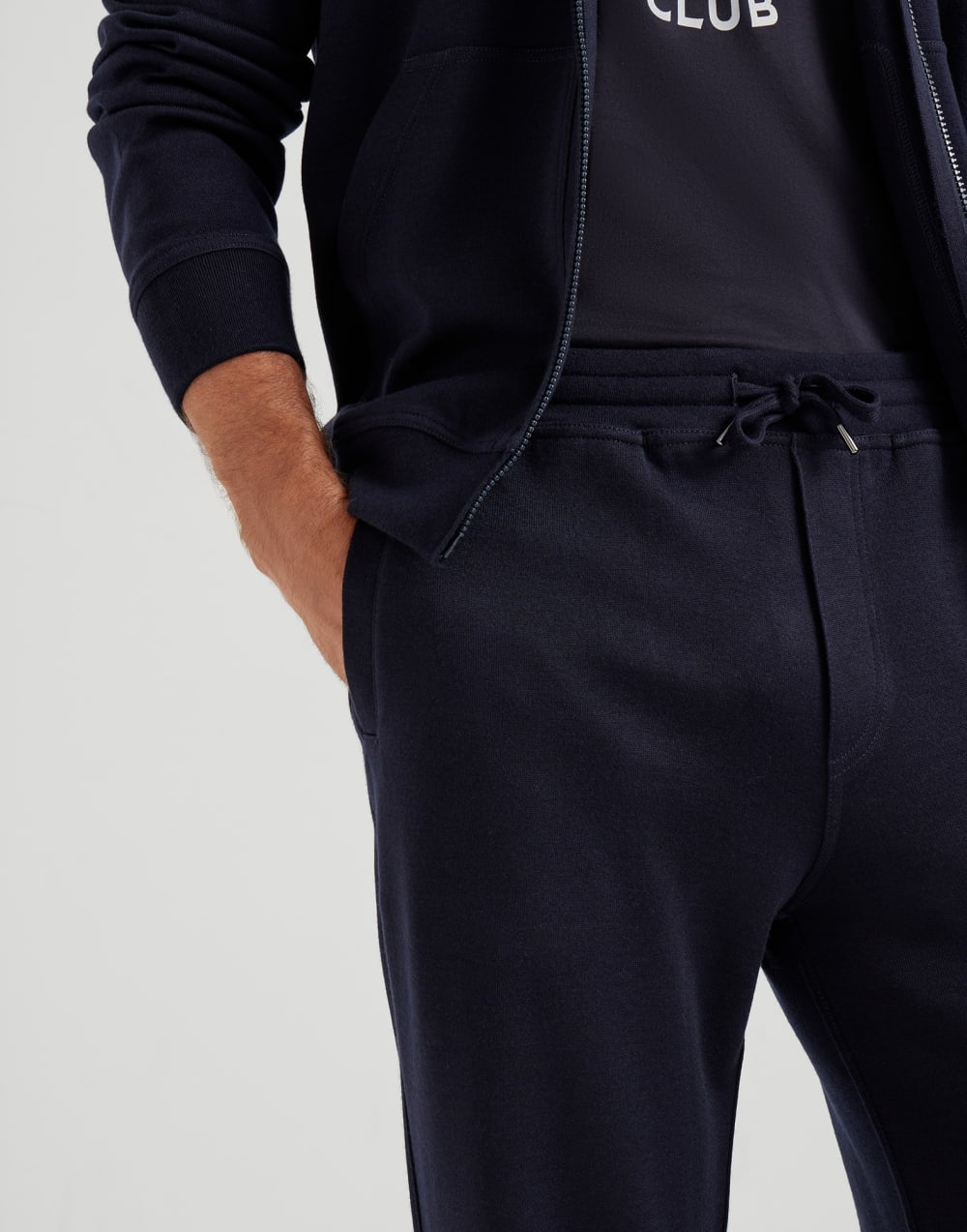 Hose aus Sweatstoff Navy-Blau Herren - Brunello Cucinelli