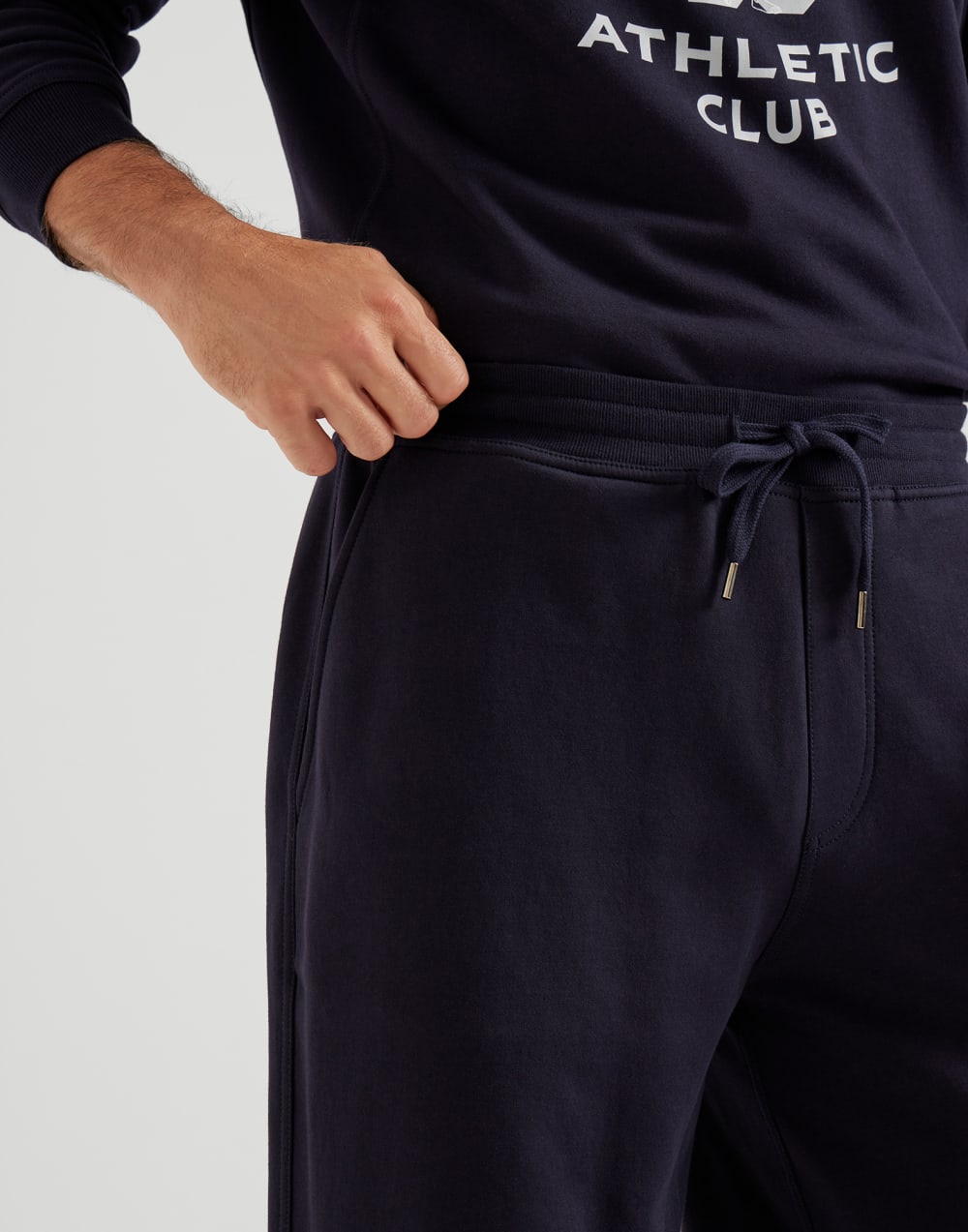 Hose aus Sweatstoff Navy-Blau Herren - Brunello Cucinelli