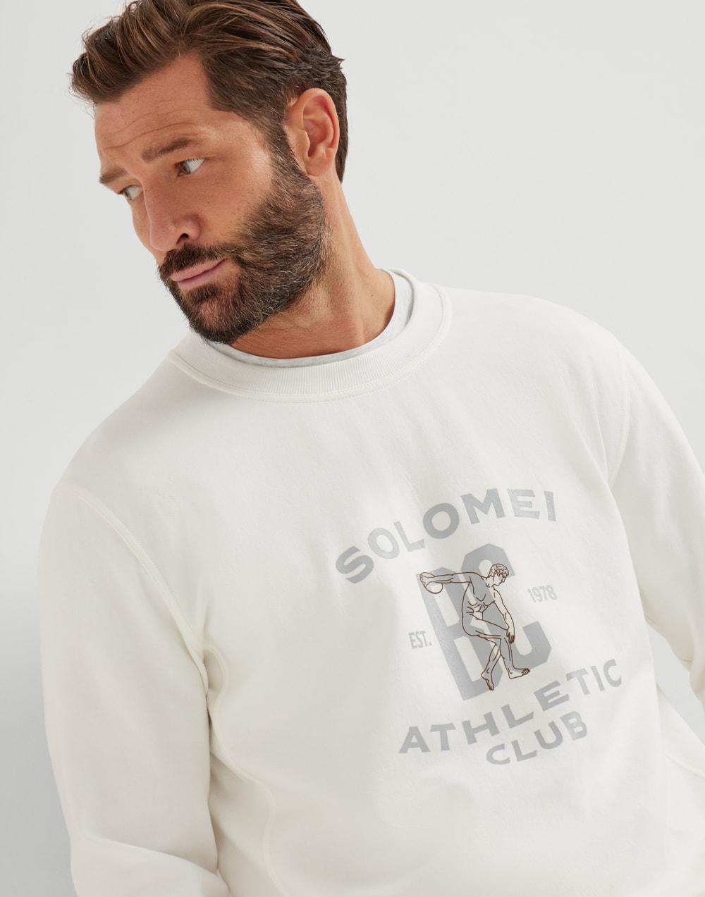 Sweatshirt with print Off-White Man - Brunello Cucinelli