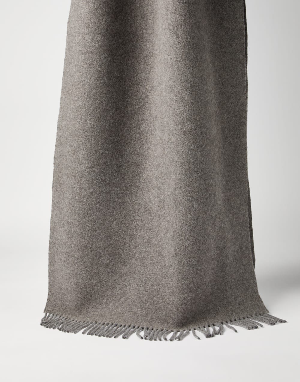 Knit scarf with hood Grey Woman - Brunello Cucinelli