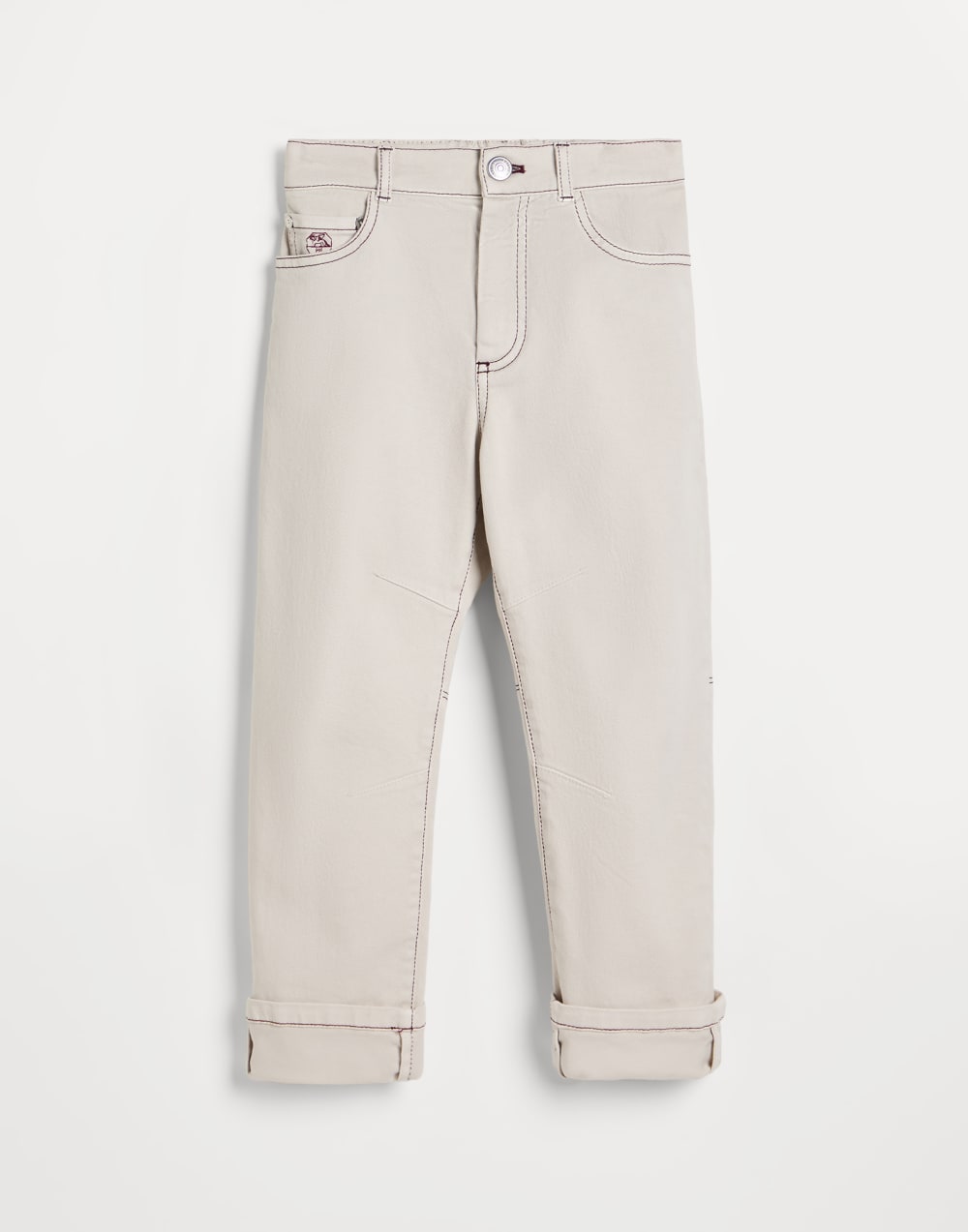 Comfort fit five-pocket trousers Panama Boys - Brunello Cucinelli