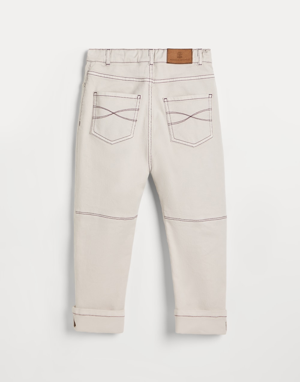 Pantalón cinco bolsillos corte Confort Panamá Niño - Brunello Cucinelli