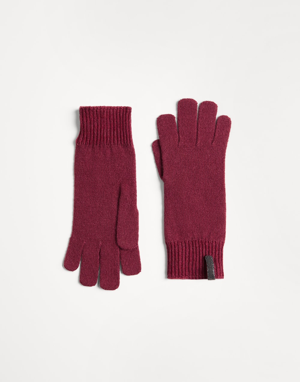 编织手套 红色 女童 - Brunello Cucinelli