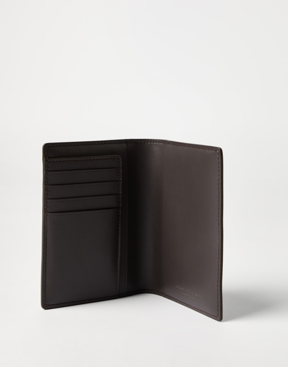 Calfskin passport holder Rust Brown Woman - Brunello Cucinelli