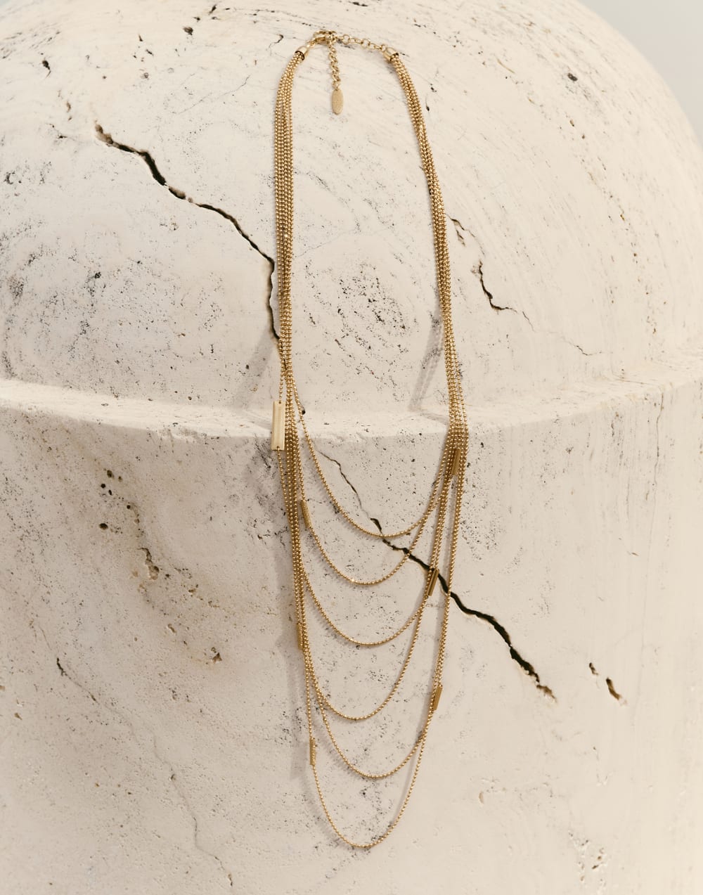 Gold with Diamond necklace Gold Woman - Brunello Cucinelli