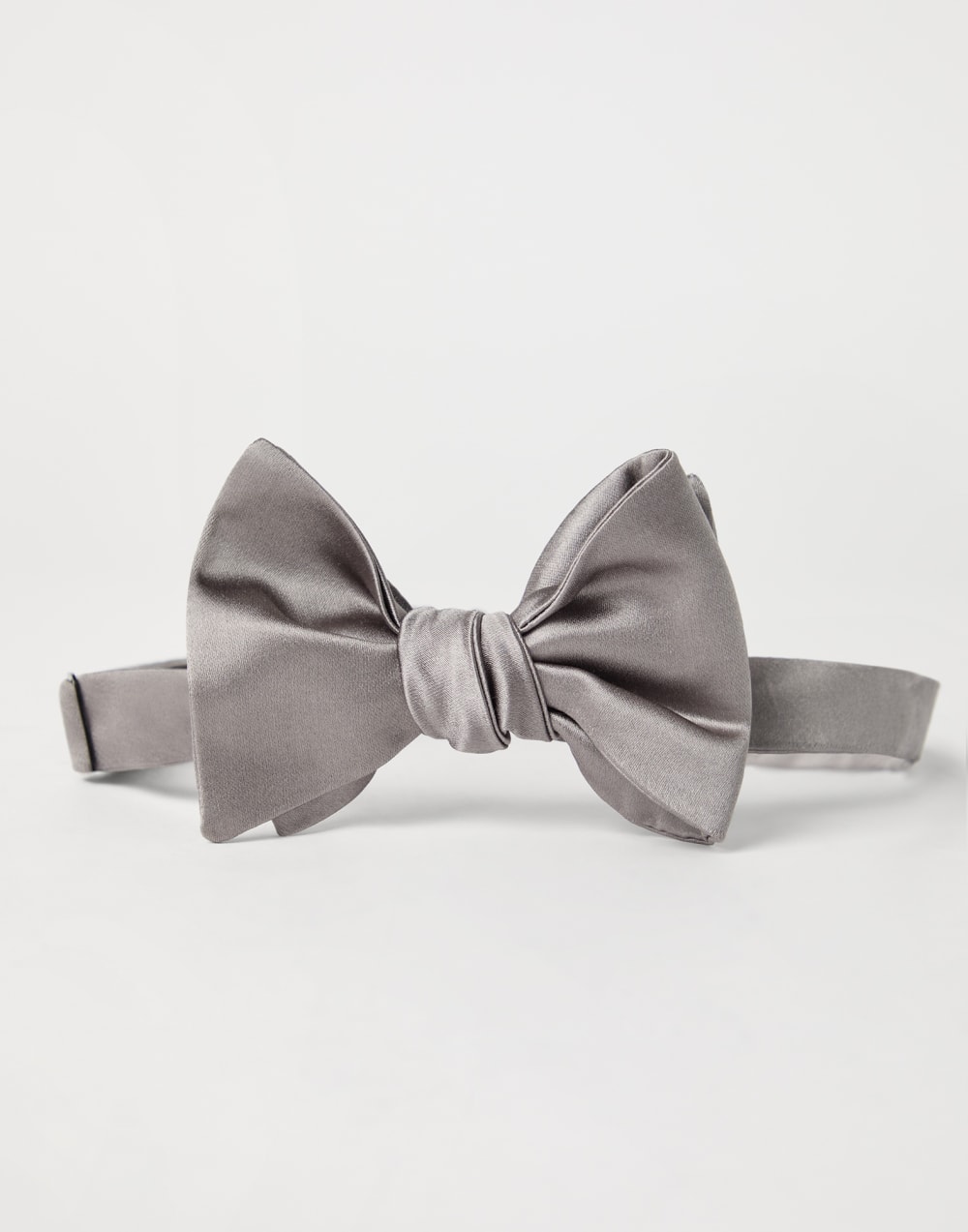 五枚缎领结 灰色 男款 - Brunello Cucinelli