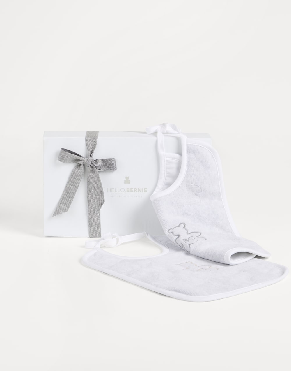 婴儿围兜套装 浅灰 幼童 - Brunello Cucinelli