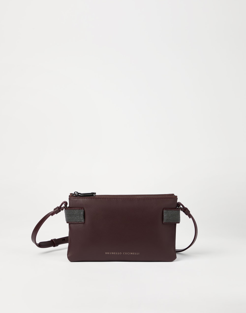 Essence mini shoulder bag Burgundy Woman - Brunello Cucinelli
