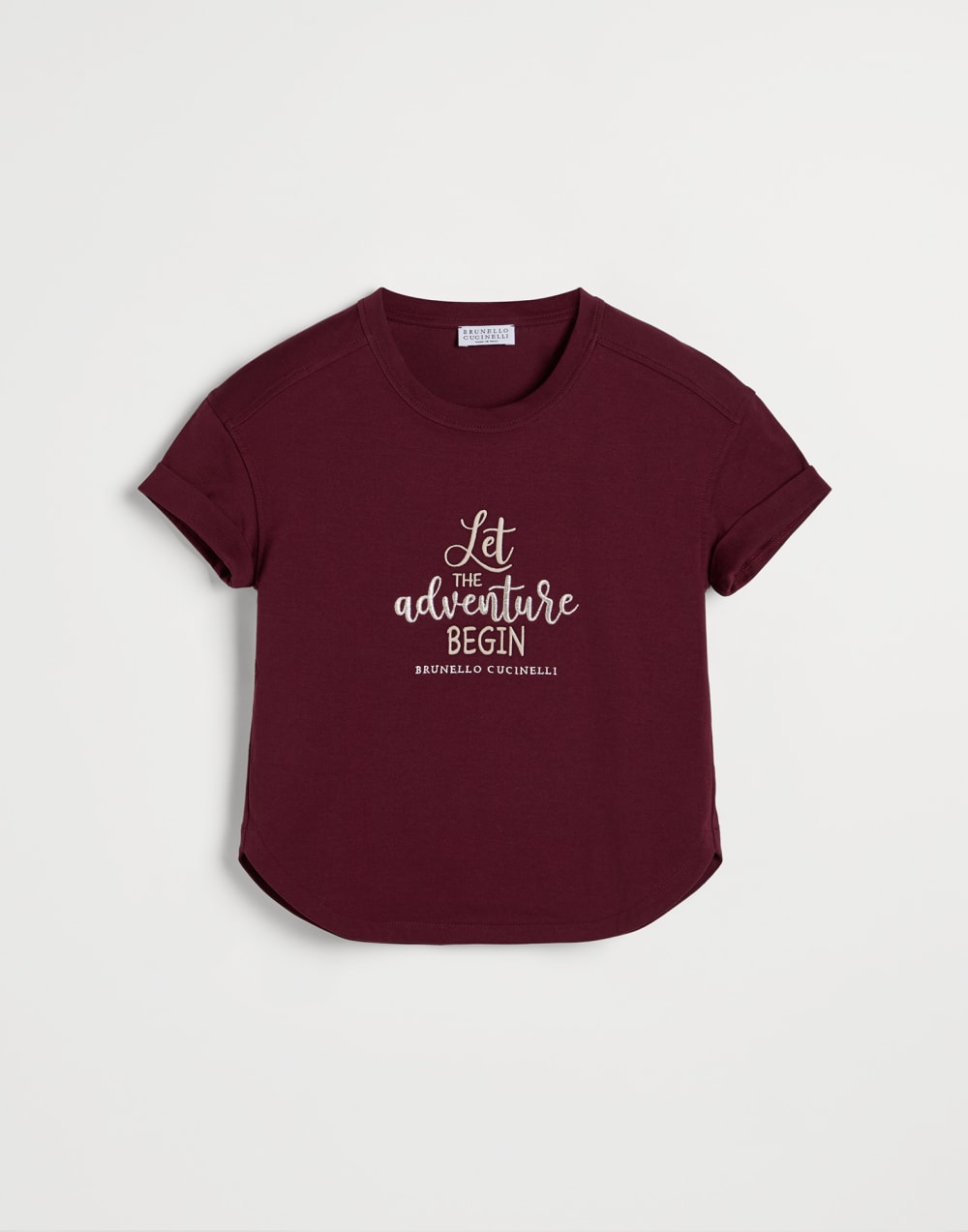 Jersey T-shirt Red Girls - Brunello Cucinelli