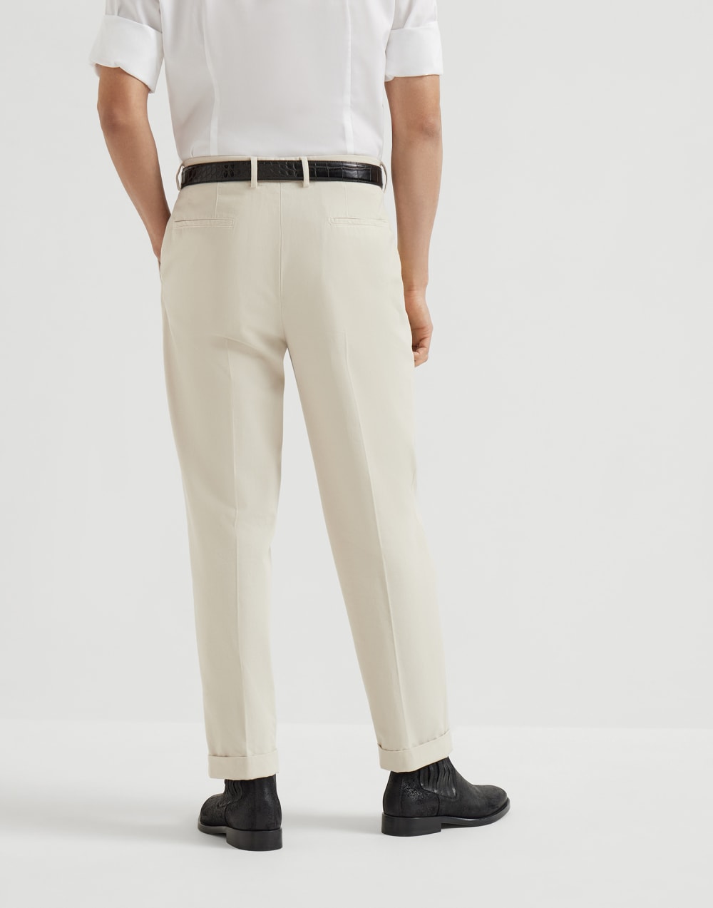 Gabardine trousers Panama Man - Brunello Cucinelli