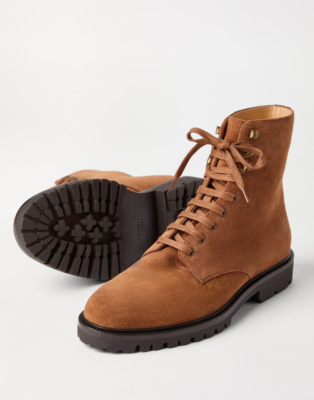 Suede boots Brown Man - Brunello Cucinelli