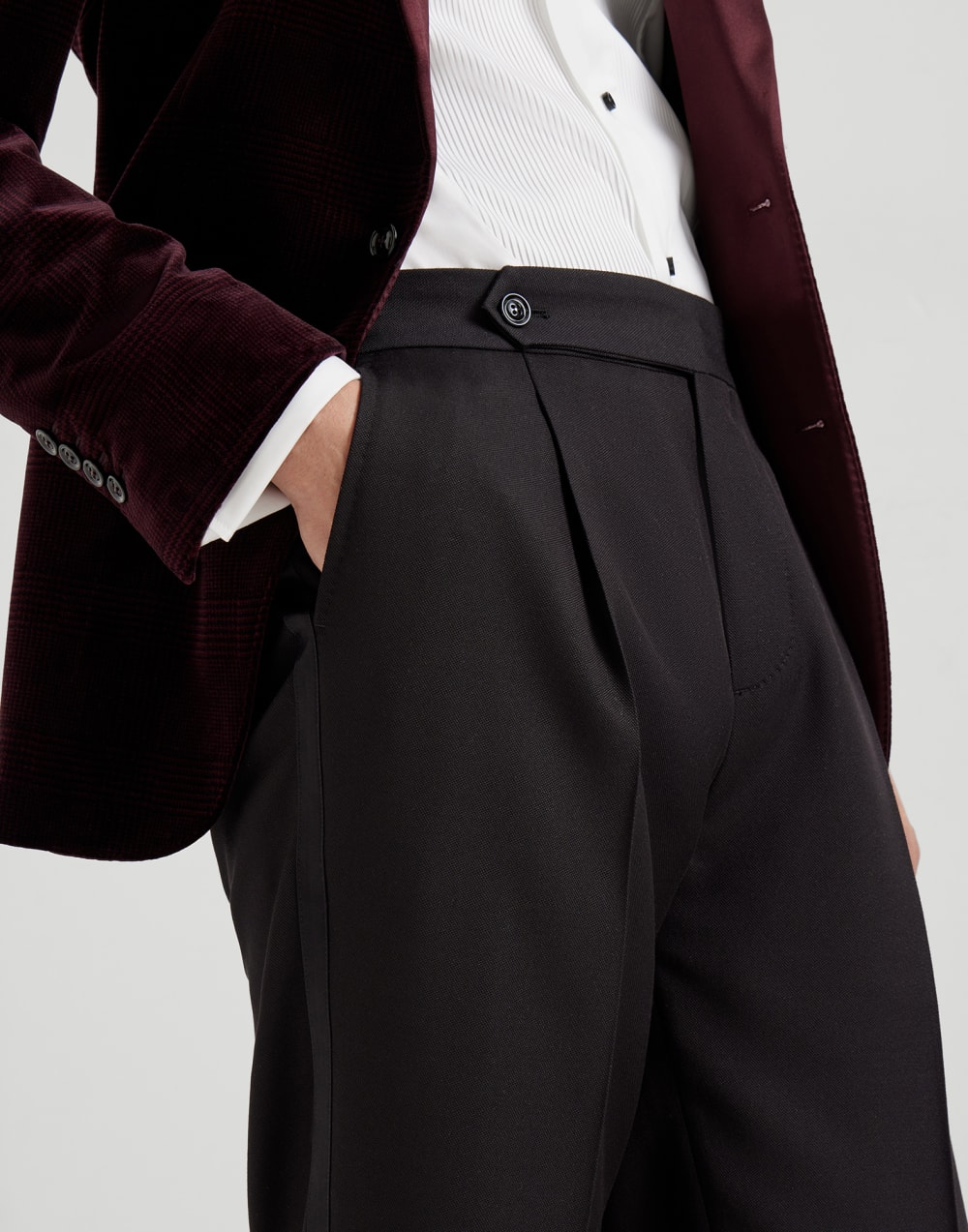 Tuxedo trousers Black Man - Brunello Cucinelli