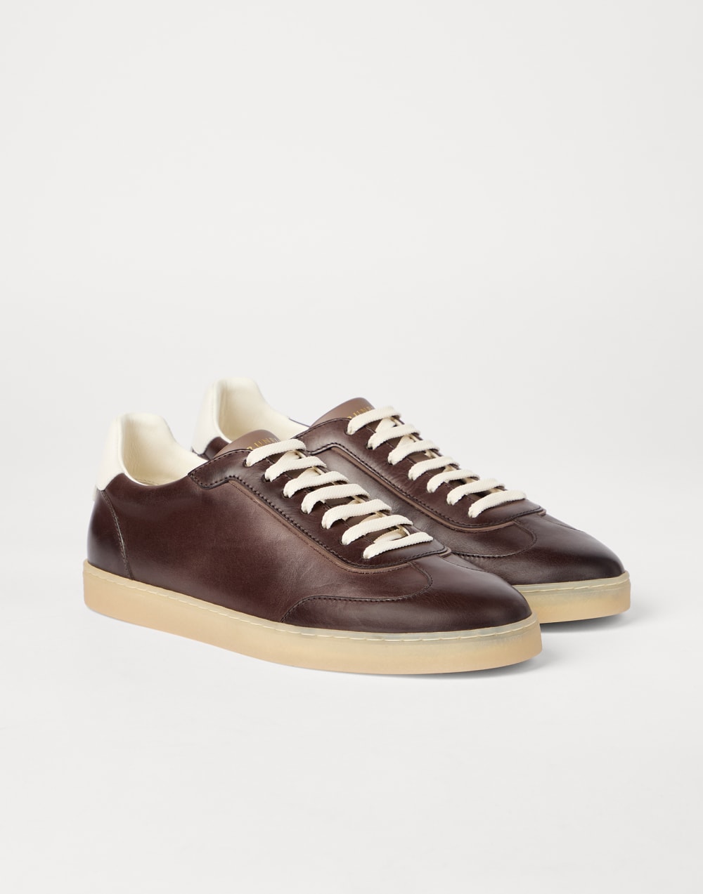 Sneakers aus Kalbsleder Ebenholz Herren - Brunello Cucinelli