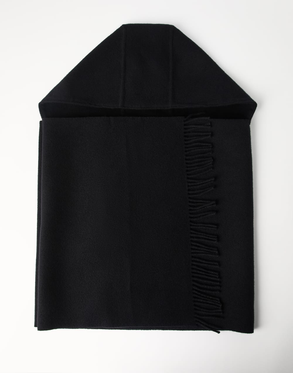 Knit scarf with hood Black Woman - Brunello Cucinelli