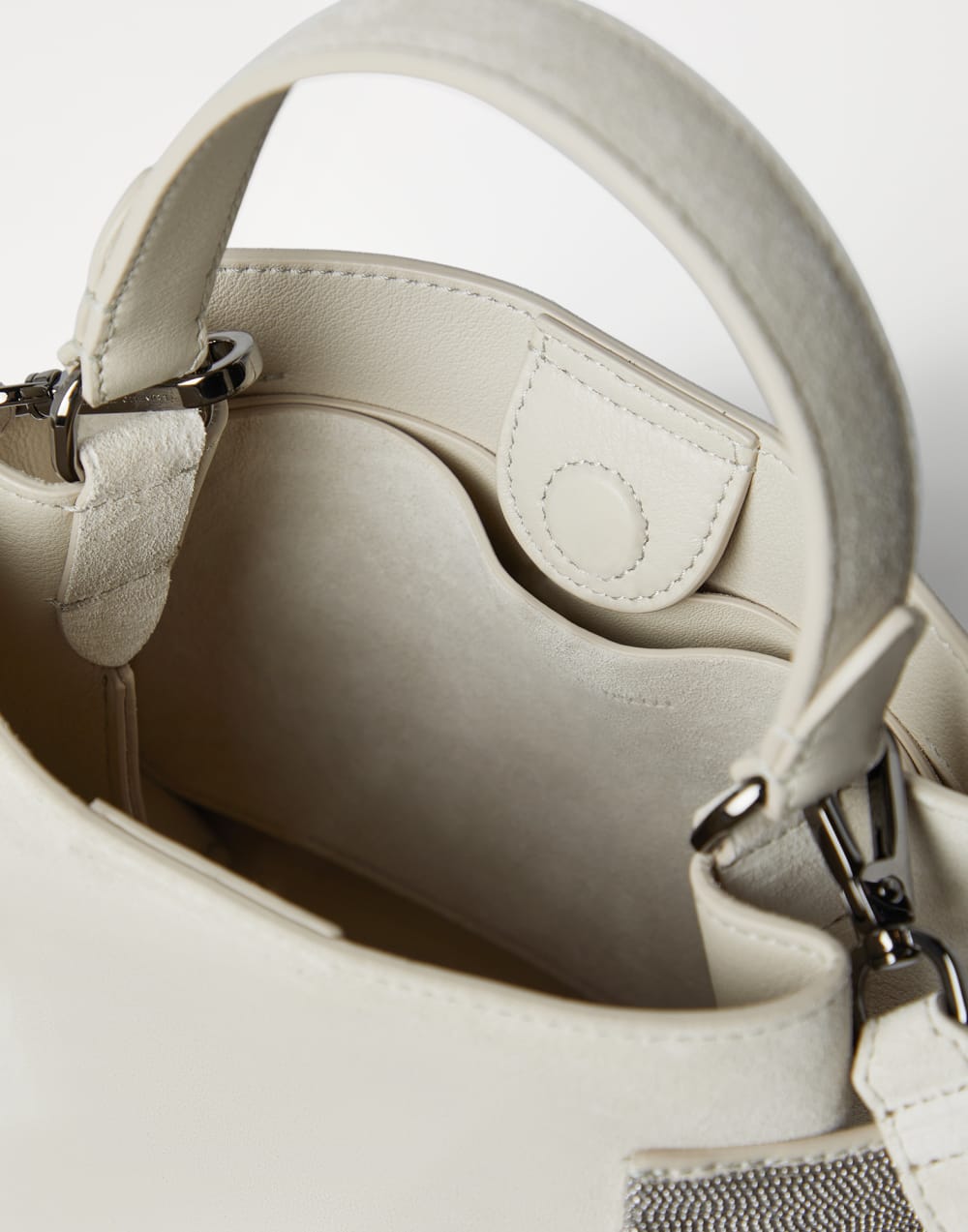 Essence 小号手挽包 象牙色 女款 - Brunello Cucinelli