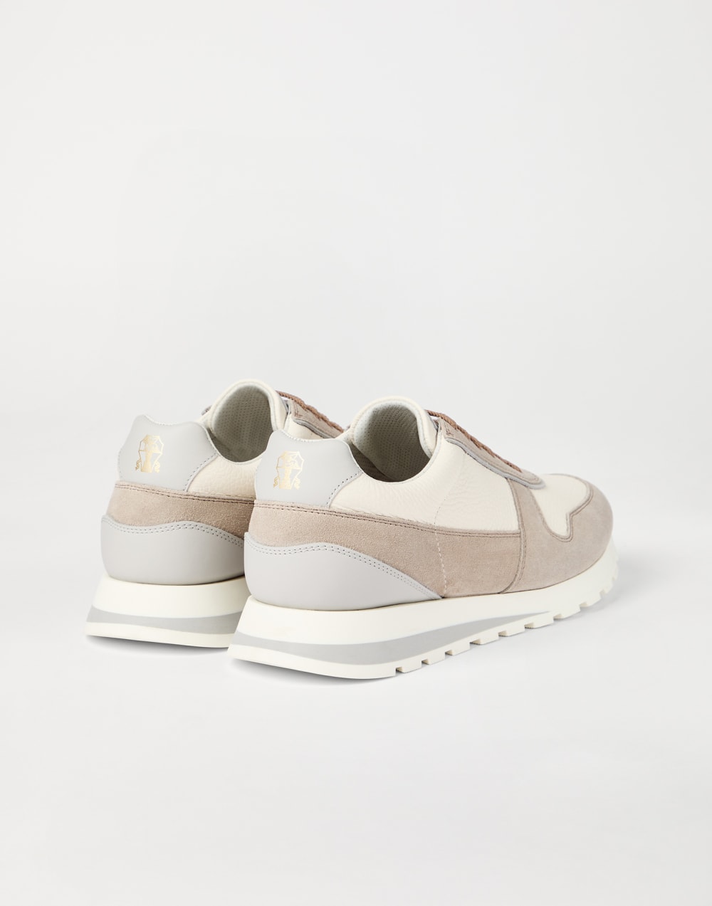 Calfskin and suede runners Buff Man - Brunello Cucinelli