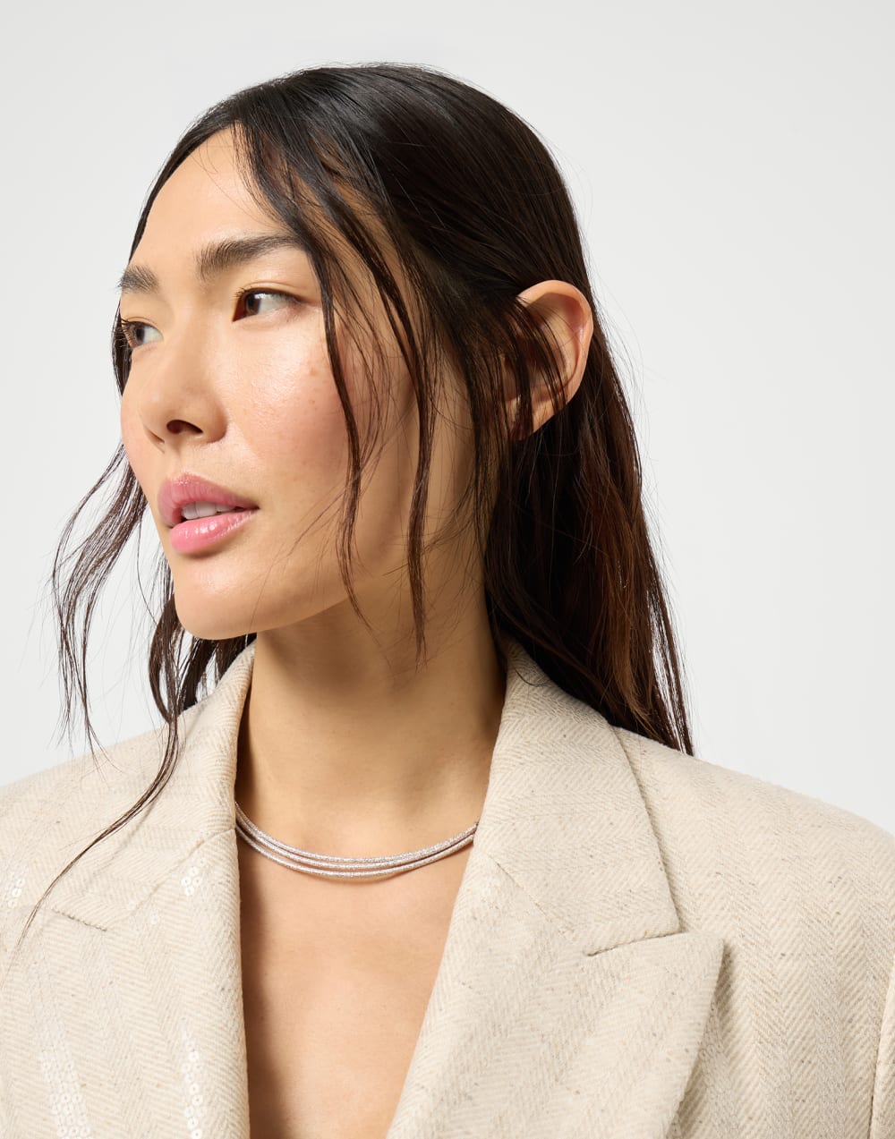 Silver necklace Grey Woman - Brunello Cucinelli