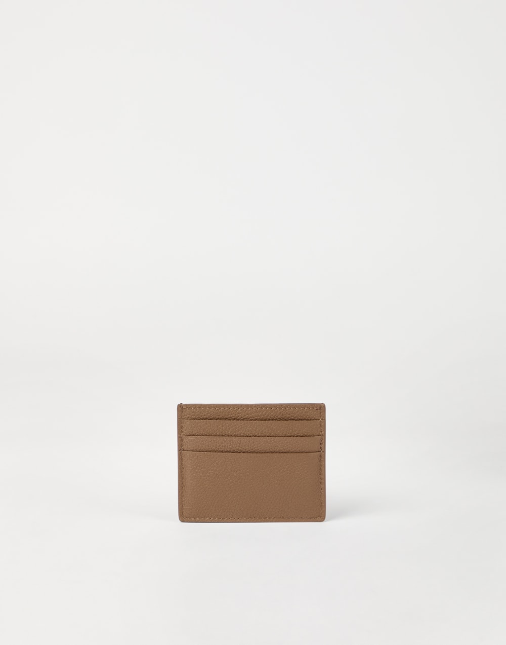 皮质卡夹 巧克力色 女款 - Brunello Cucinelli