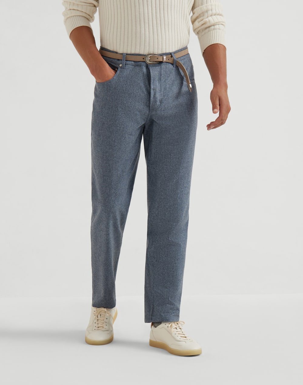 Flannel trousers Denim Man - Brunello Cucinelli