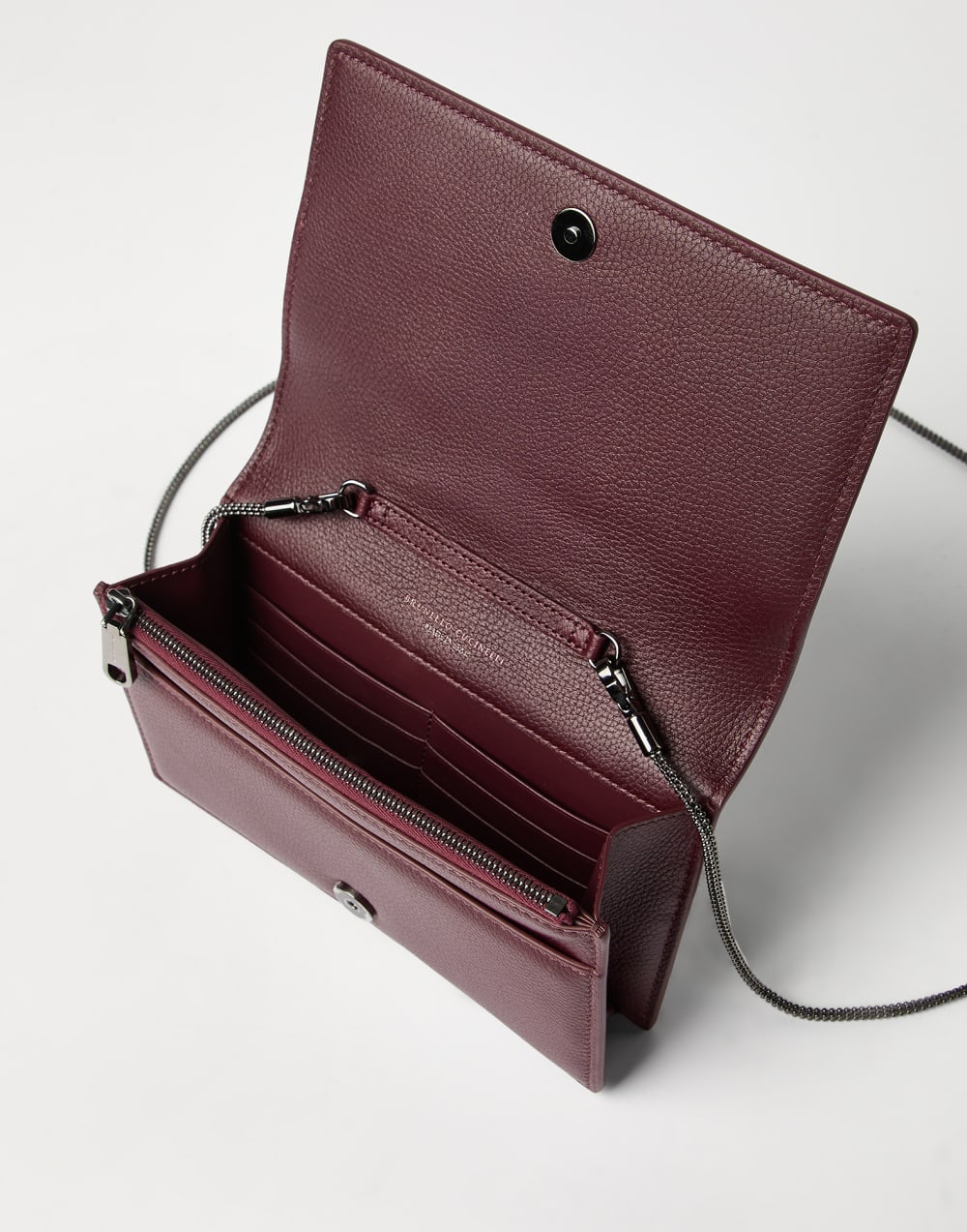 Leather wallet Amaranth Woman - Brunello Cucinelli