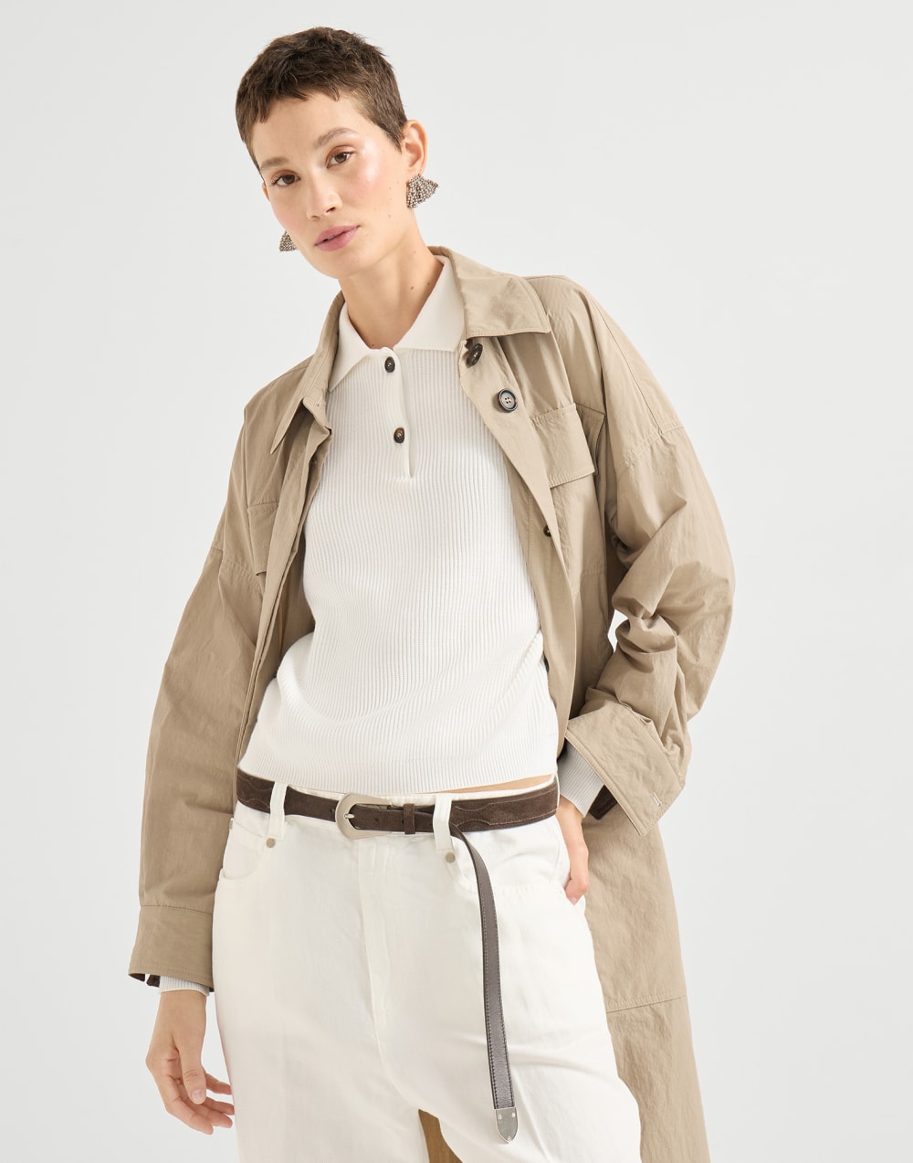 Polo-style sweater Panama Woman - Brunello Cucinelli