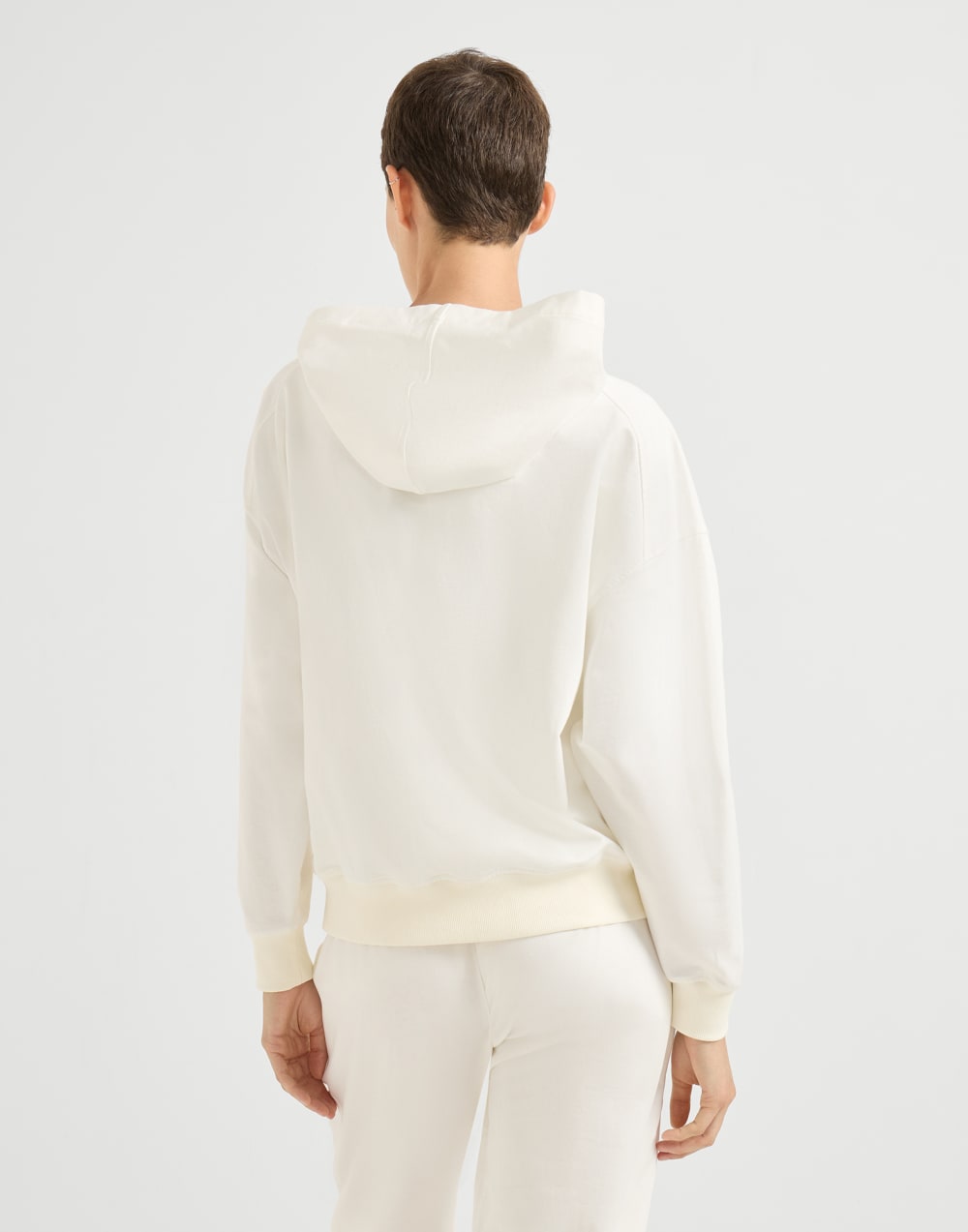 Lightweight French terry sweatshirt Natural Woman - Brunello Cucinelli
