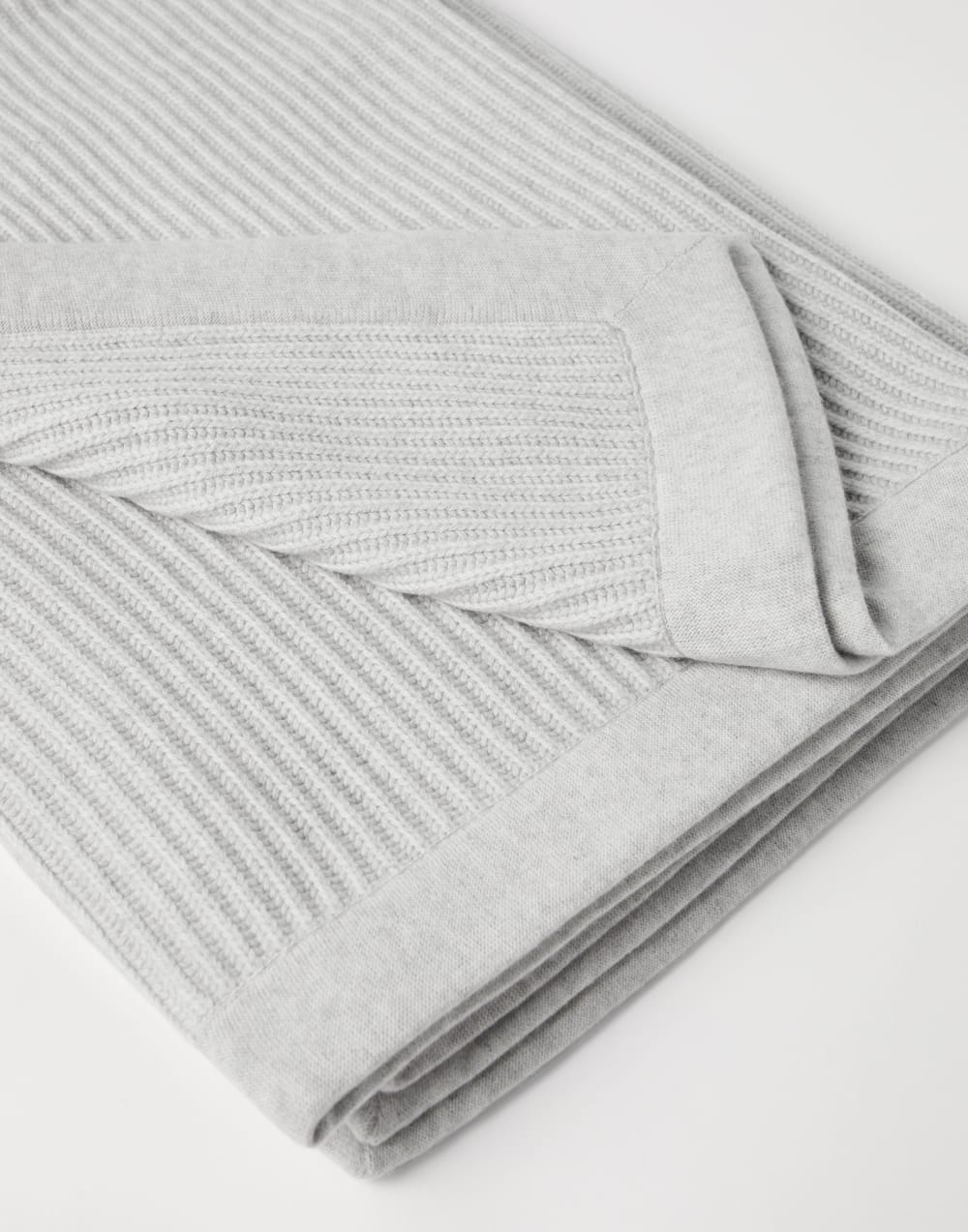 Cashmere throw Fog Lifestyle - Brunello Cucinelli